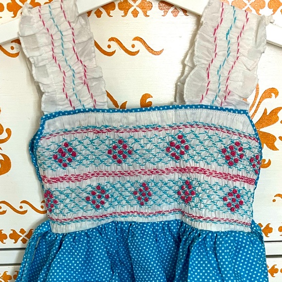 smocked toddler dress cotton - Picture 2 of 2